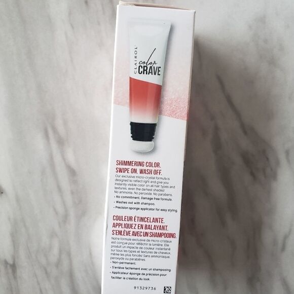 Clairol Color Crave Hair Makeup Brilliant Ruby Red NWT - Picture 2 of 3